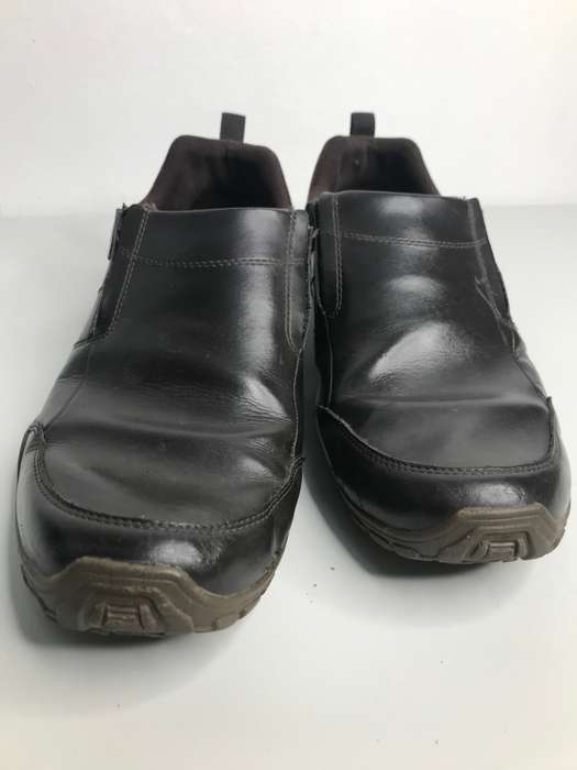 CAT Mens Shoes Opine Slip on Leather Coffee colour Pre Owned Size 11