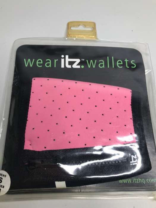 Wear Its Arm Wallet with zip pink medium women size new sealed pink