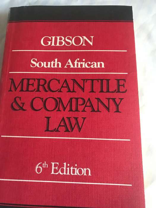 Gibson South African MERCHANTILE & COMPANY LAW 6th Edition