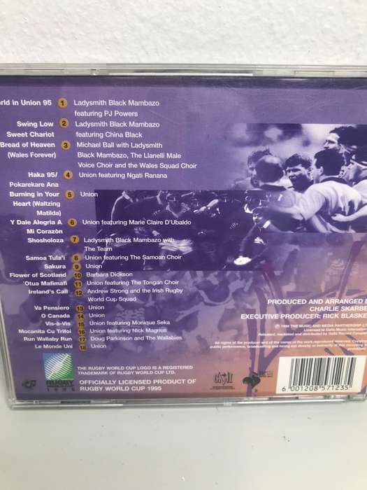 Rugby World Cup 1995 CD ANTHEMS World in Union