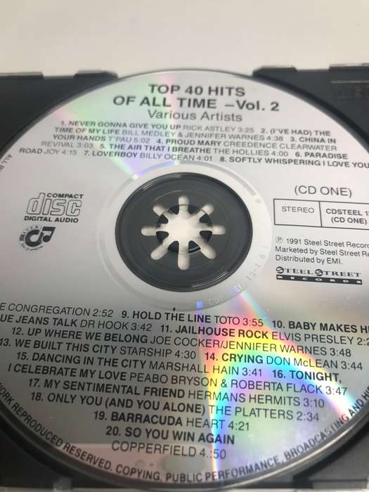 CD Top 40 Hits of All Time ONE CD TOP 20 ONLY