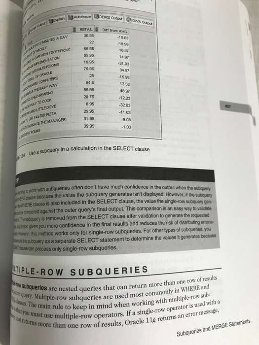 Oracle 11g SQL by Joan Casteel