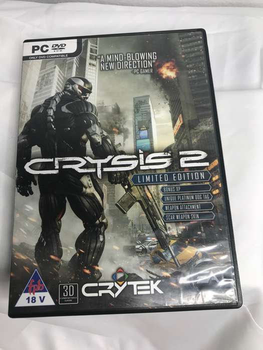 CRYSIS 2 limited edition PC DVD Rom