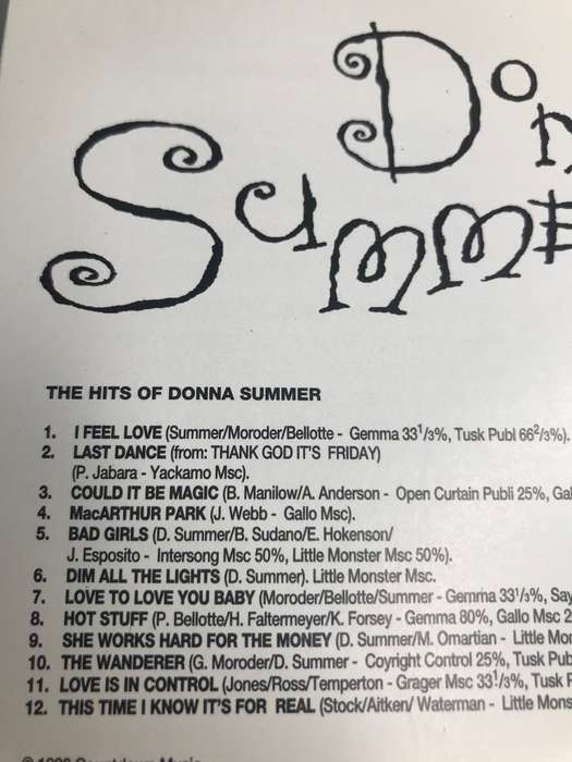 CD Donna Summer The Hits of IMPORT