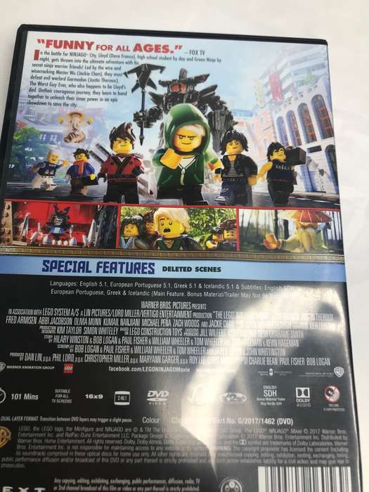 DVD Lego Ninja Movie