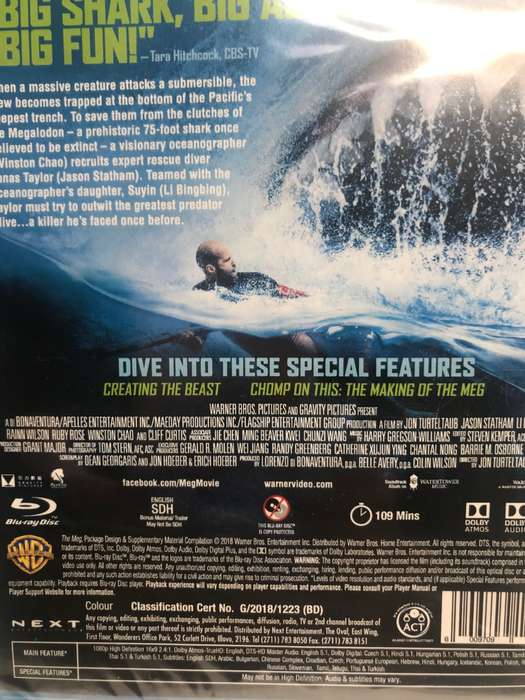 Blu-ray The MEG NEW SEALED