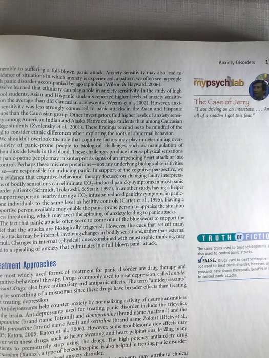 Abnormal Psychology in A Changing World  7th Edition Pearson International edition