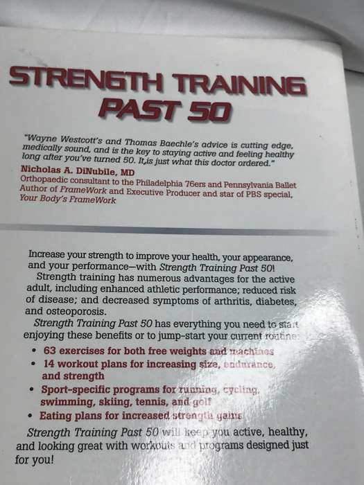 Book Strength Training Past 50 Your Guide to Fitness by Wayne L Westcott and Thomas R Baechle