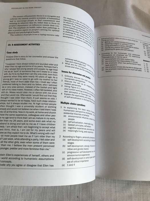 Psychology in the work context 2nd edition Ziel C Bergh and Antoinette L Theron