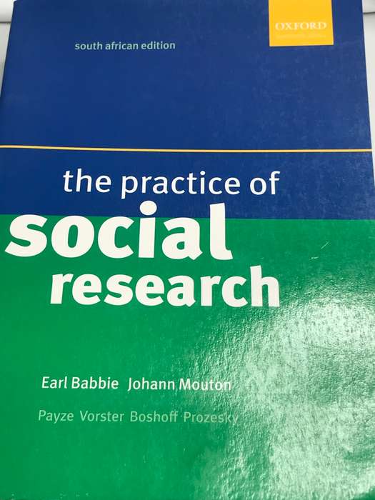 Book The Practice Of Social Research by Earl Babbie and Johan Mouton