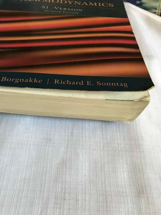 Fundamentals of Thermodynamics S1 version 7 edition Clause Borgnakke, Richard E Sonntag
