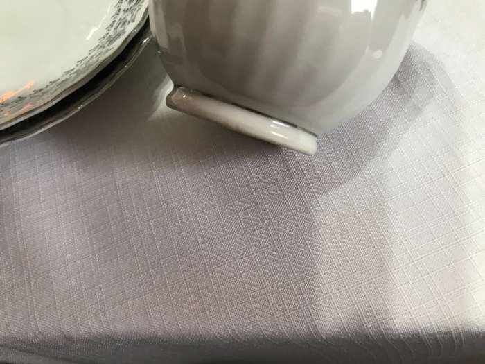 Cappuccino or tea White and Silver Cup & Saucer Set x5