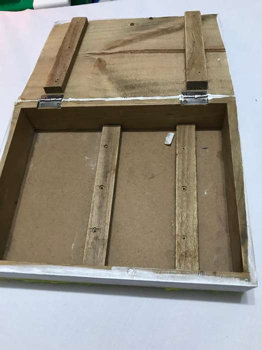 Jewelry or storage wooden holder with elephant  prints