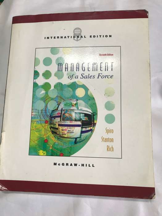 Management of Sales force 11 edition McGRAW.HILL