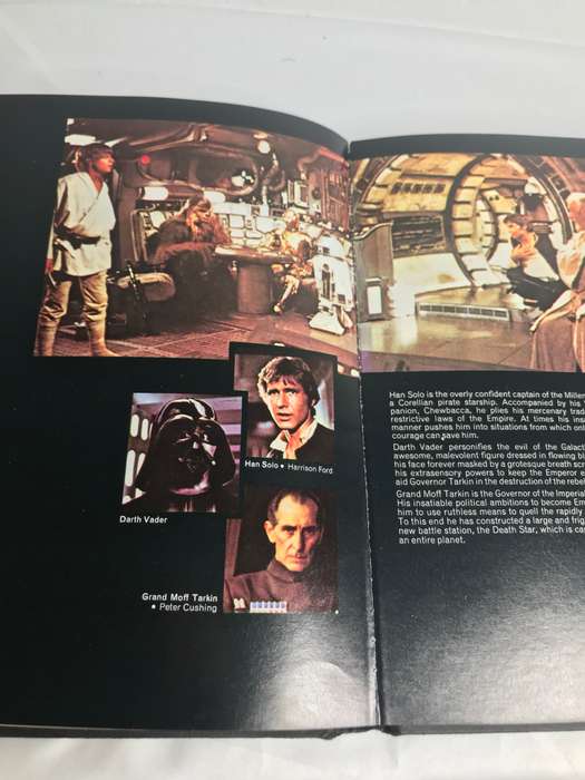 Star Wars Book Original 1978 written by George Lucas with original dust cover Plates inside 8 pages