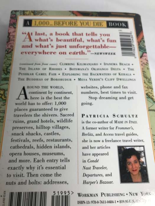 Book 1000 Place to See Before You Die A Traveler's Life List by Patricia Schultz