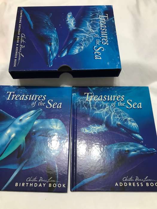 Treasures of the Sea Birthday and Address Book inside a cover