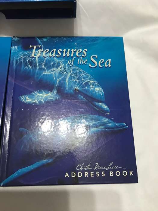 Treasures of the Sea Birthday and Address Book inside a cover