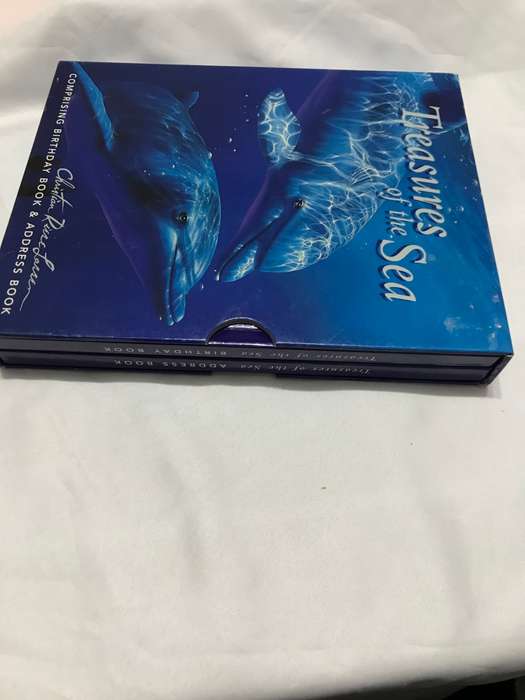 Treasures of the Sea Birthday and Address Book inside a cover