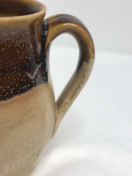 Hand made Glazed Mug 2 available signed and numbered at bottom Glossy Brown