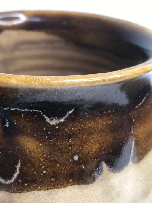 Hand made Glazed Mug 2 available signed and numbered at bottom Glossy Brown