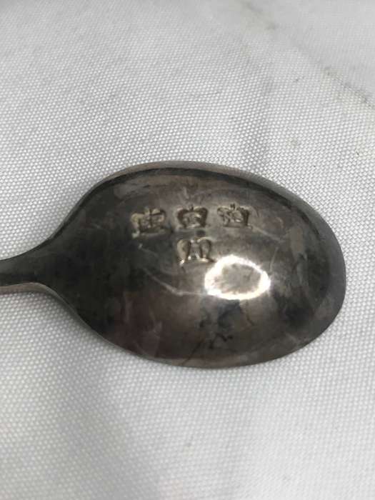 Antique Cased Coffee Bean Spoons with markings as per picture