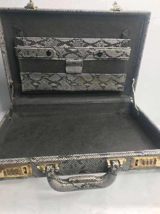 Python Leather Snake Briefcase