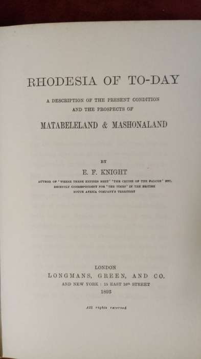 Rhodesia of To-day