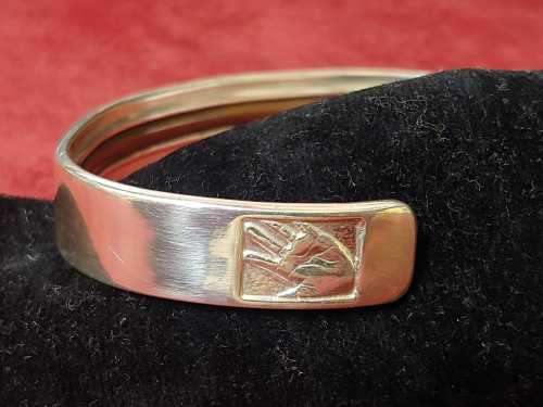 Mandela Silver Bangle 46664 - Limited Edition