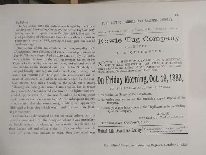 A Century of South African Steam Tugs (signed copy)