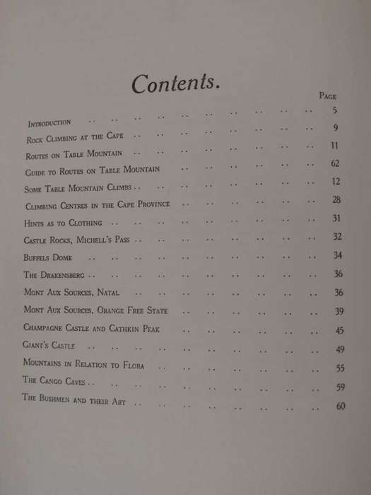 Mountaineering In South Africa - 1914 edition