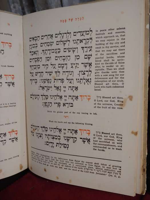 The Haggadah - Jewish Passover - Hebrew/English