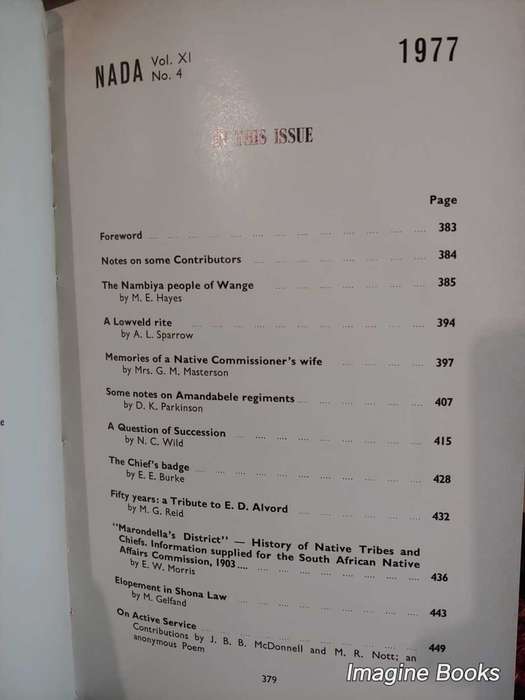 NADA 1977 - Volume XI - No.4