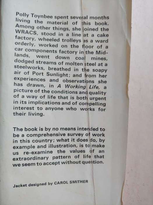 A Working Life - Polly Toynbee