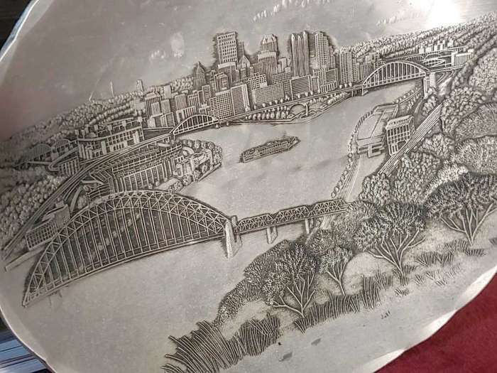 Wendell August - Hand-hammered Aluminium Dish