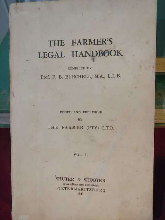 The Farmer`s Legal Handbook 1937