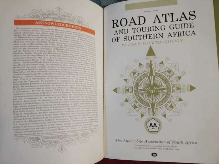Road Atlas And Touring Guide of Southern Africa - AA