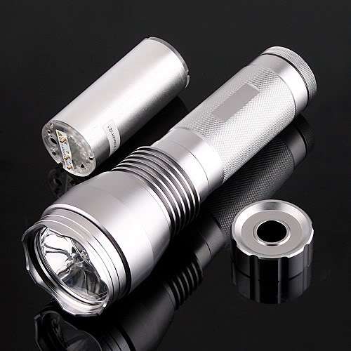 Rechargeable HID Xenon Torch and flashlight (1440 LUMENS) Super Bright in Aluminum Case