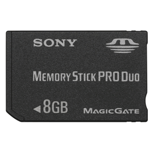 8GB Memory Stick Pro Duo Memory Card with Adapter