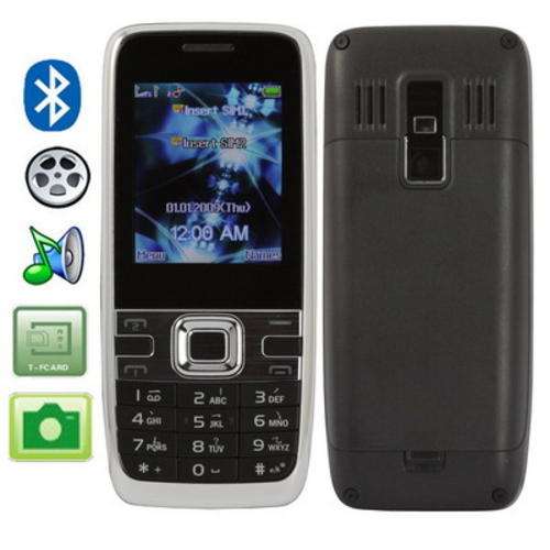 Dual sim card Dual standby, Bluetooth FM function Mobile Phone, Support Flashlight function, Dual ba