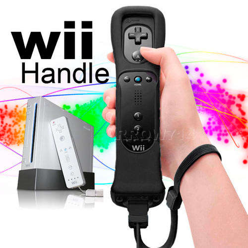 New Nintendo Wii Wireless Remote Controller {Black} w/ Silicone case