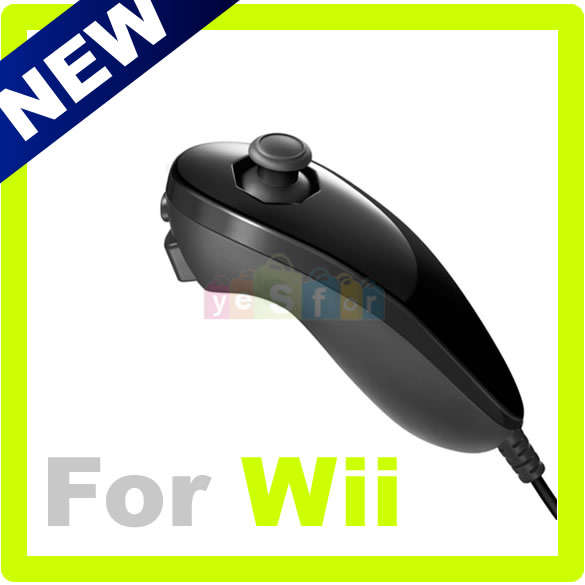 New Nunchuck game Controller For Nintendo Wii -- Black