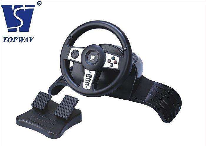 New For Playstation 3 (PS3) Steering wheel + Pedal +   - Also supports PS2 AND PC