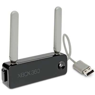XBOX 360 Wireless Networking Adapter - Supports Xbox, PS3, PSP, NDS, Wii - Double Antenna