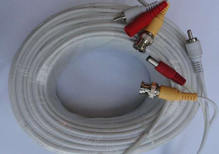 10m Security CCTV Camera Cable (10 Meters) Video, Audio + Power