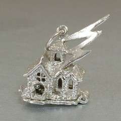 STERLING SILVER OPENING HAUNTED HOUSE CHARM