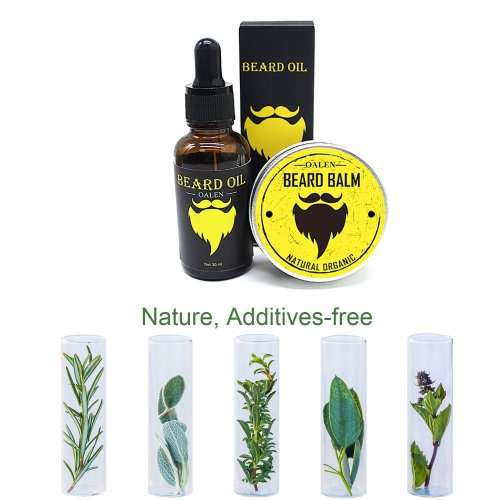 6PCS OALEN ORGANIC NATURAL BEARD OIL **BEST SELLING**