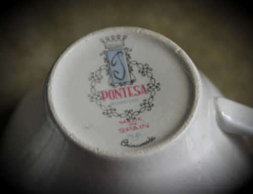 Vintage Iron stone Pontesa Made in Spain Trio Bid is for 1 Trio (6  available)