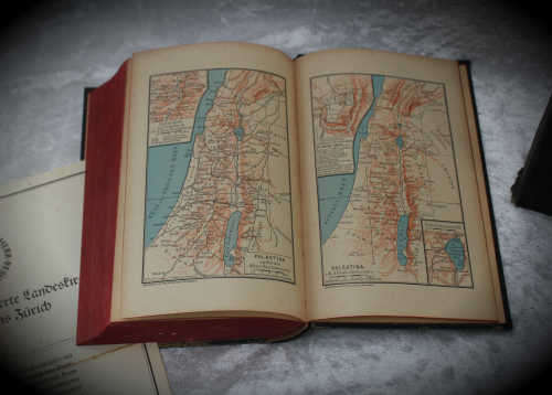 Vintage 1951 Dr.Martin Luthers Gerrman Bible Old and New Testaments in Sleeve - 278x145x45mm