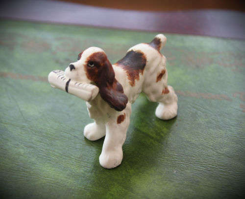 Vintage Collectable Dog Figurine by napco originals by giftcraft japan-52x75x28mm
